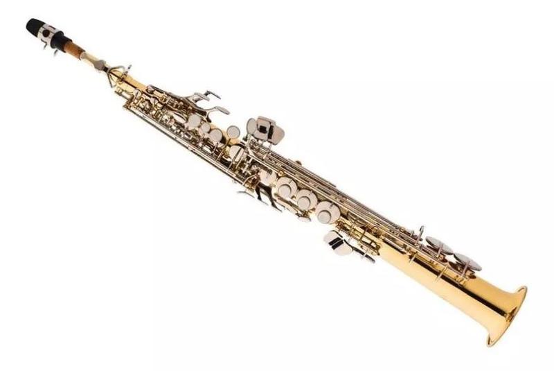 Imagem de Saxofone Soprano Eagle Sp502 Ln Laqueado E Niquelado