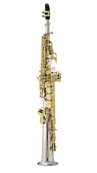 Imagem de Saxofone Soprano Tokai Niquelado Chaves Laqueadas TSS200NL