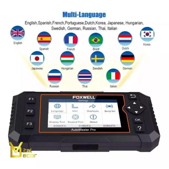 Imagem de Scanner Automotivo Foxwell Nt624 Original + Maleta 