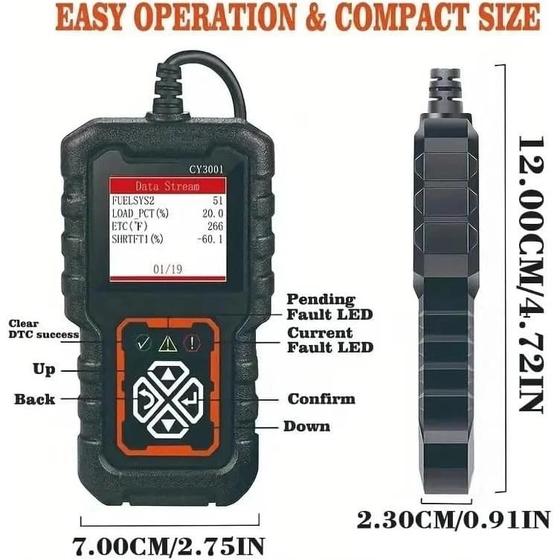 Imagem de Scanner Automotivo Launch X431 CY3001 Obd2 Diagnóstico