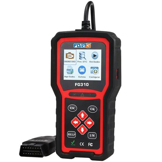 Scanner Leitor de Códigos de Falhas Linha Diesel Leve OBDII/ - FORTGPRO ...