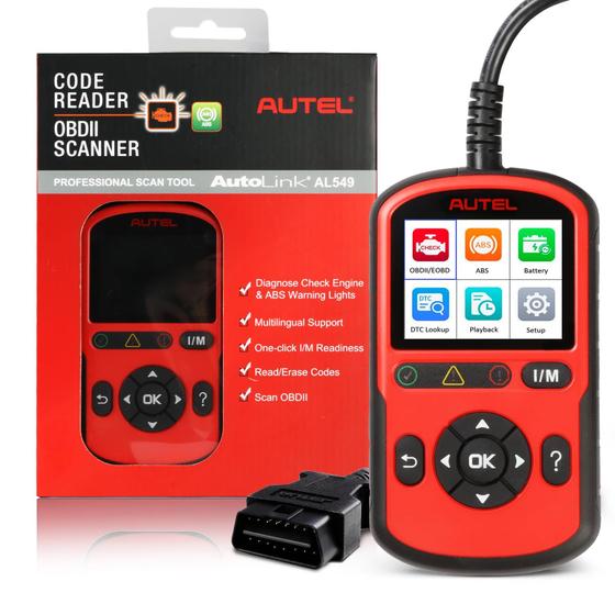 Imagem de Scanner OBD2 Autel AutoLink AL549 Verifique o diagnóstico de ABS do motor