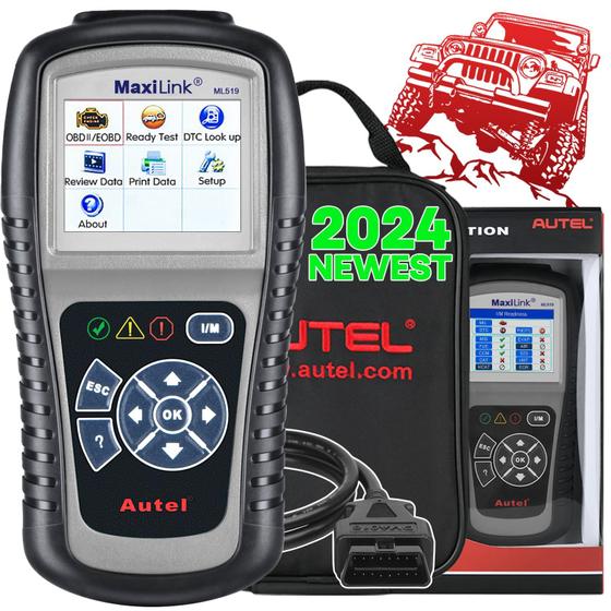 Imagem de Scanner OBD2 Autel MaxiLink ML519 Verifique a leitura/apagamento da luz do motor