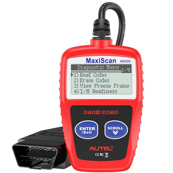 Imagem de Scanner OBD2 Autel MS309 - Leitor de Código de Motor para Carros