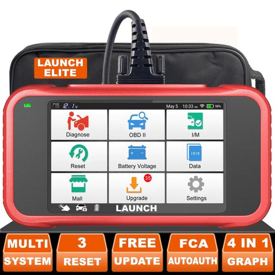 Imagem de Scanner OBD2 CRP123E Elite com Atualização Wi-Fi Vitalícia