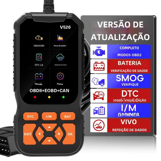 Imagem de Scanner OBD2 Profissional - Ferramenta de Diagnóstico Automotivo