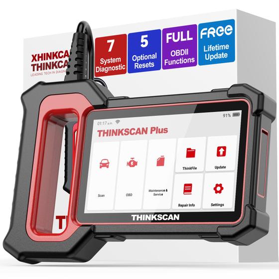 Imagem de Scanner OBD2 Thinkscan Plus S7 com Tela Touch - Recursos Avançados