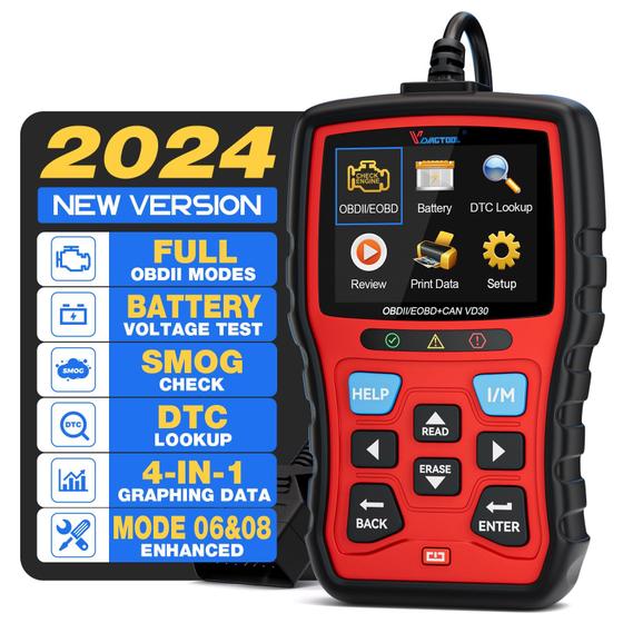 Imagem de Scanner OBD2 VDIAGTOOL VD30 Aprimorado - Leitor de Código de Carro