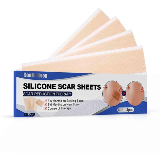 Imagem de Scar Covering Skin Color Silicone Gel Invisível Scalded Scar Skin Patch Tape Remendo de cobertura de cicatriz