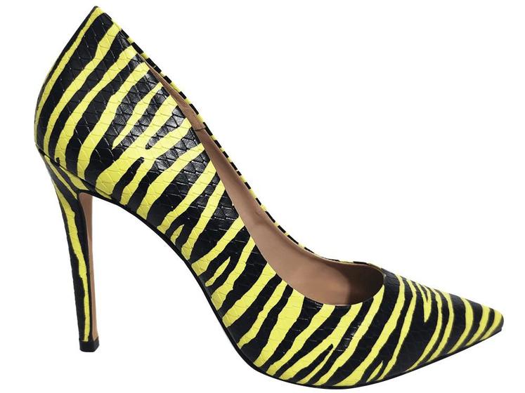 Imagem de Scarpin Animal Print/Lemon salto 11cm Cód.2502