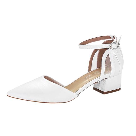 Noiva Scarpin Branco Confort Scarpin Branco Cetim Noiva Salto