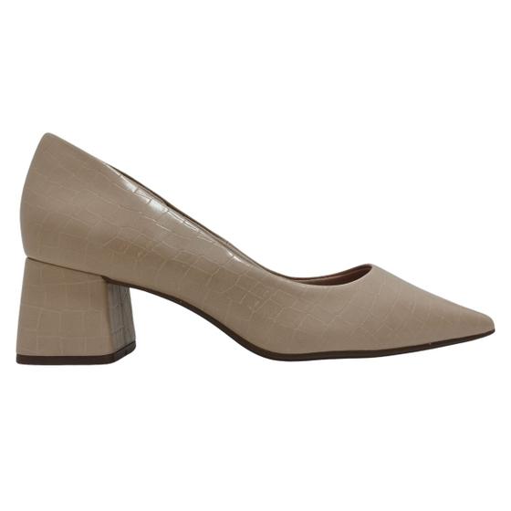 Imagem de Scarpin Feminino Bebecê com Bico Fino e Salto Grosso