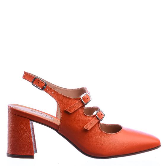 Imagem de Scarpin Feminino Catarina Nossas Versões Specchio Brand Laranja