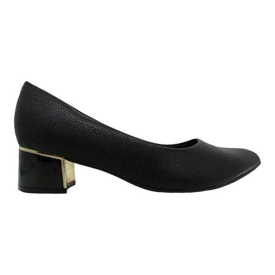 Imagem de Scarpin Feminino Piccadilly Taci Salto Médio Preto - 739115-2