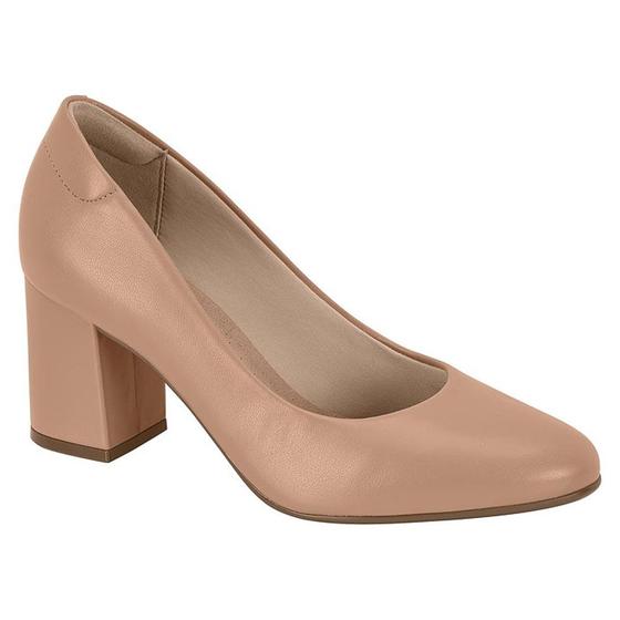 Imagem de Scarpin Feminino Salto Bloco Nude Beira Rio 4320.100