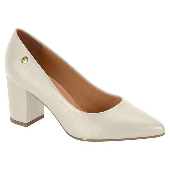 Imagem de Scarpin Feminino Salto Bloco Pelica Branco Off Vizzano 1290.500