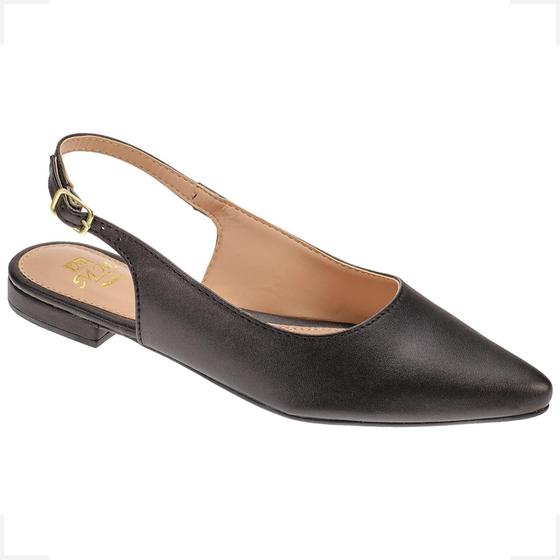 Imagem de Scarpin Feminino Sapato Peep Toe Salto Baixo