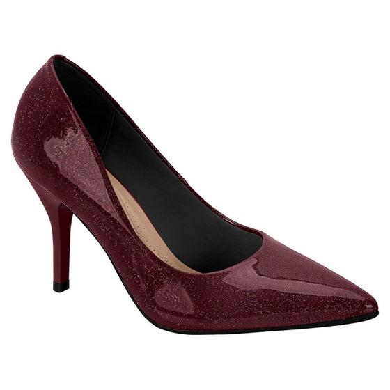 Imagem de Scarpin Feminino Verniz Galactia Vinho Furtacor Beira Rio 4122.1400