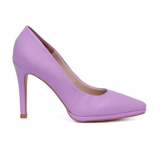 Imagem de Scarpin meia pata lilas alto fino alto  lasenna ref:52.194l