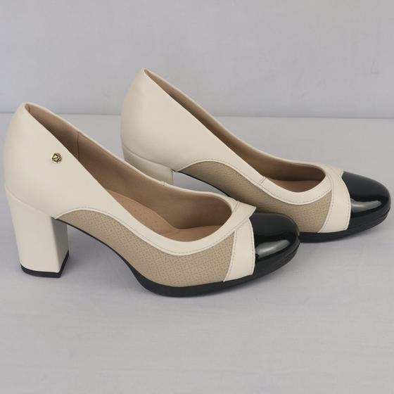 Imagem de Scarpin Piccadilly Salto Bloco Feminino 130232