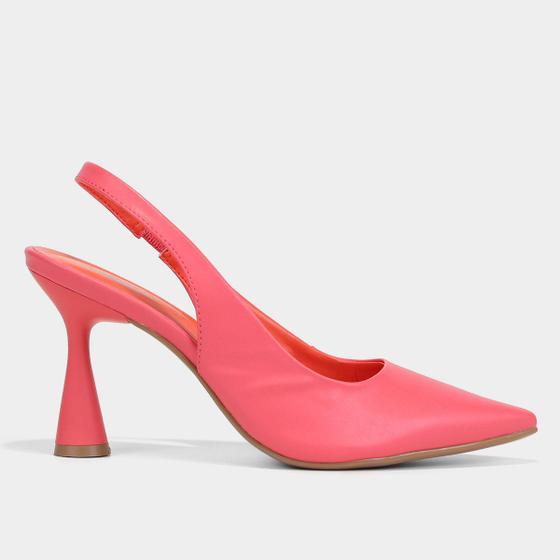 Imagem de Scarpin Shoestock Slingback Monocolor Salto Alto