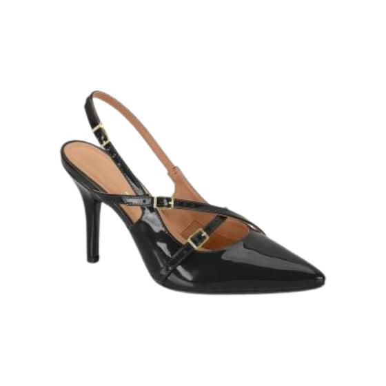 Imagem de Scarpin SlingBack Feminino Vizzano Salto Alto Fino Fivelas