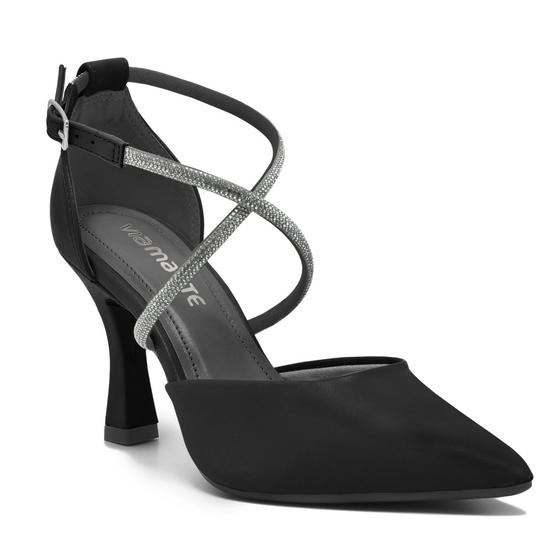 Imagem de Scarpin Via Marte Bico Fino Com Fecho Strass 037-002-01