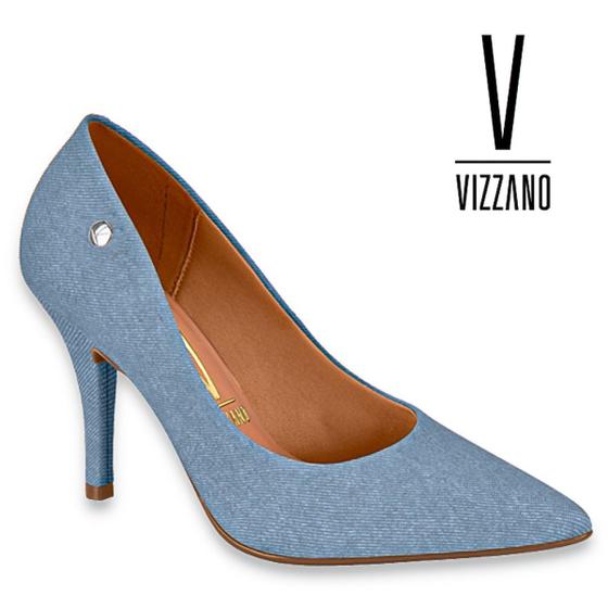 Imagem de Scarpin Vizzano Original Salto 9 Centímetros Bico Fino Fashion Pelica Sandalia Conforto Estilo Lancamento Casual