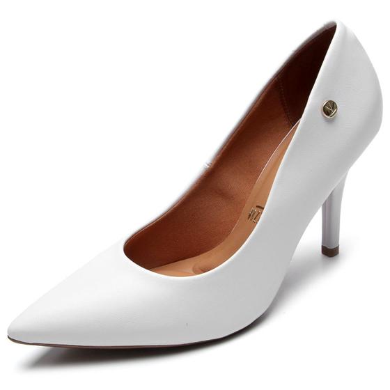 Imagem de Scarpin Vizzano Pelica Fosco Salto Alto Feminino - Branco