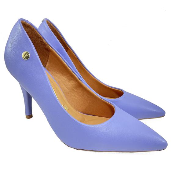 Imagem de Scarpin Vizzano Pelica Fosco Salto Alto Feminino - Violeta