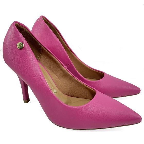 Imagem de Scarpin Vizzano Salto Alto Bico Fino Fosco - Pink