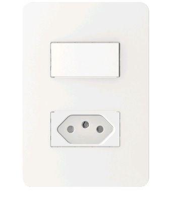 Imagem de Schneider orion 1 interruptor paralelo + 1 tomada 10a branco s71324104