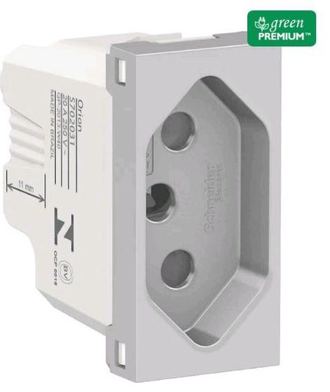 Imagem de Schneider orion modulo tomada 2p+t 20a aluminio s70203174