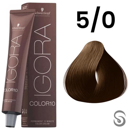 Imagem de Schwarzkopf Igora Color10 Coloração 10 5/0 Castanho Claro 60ml