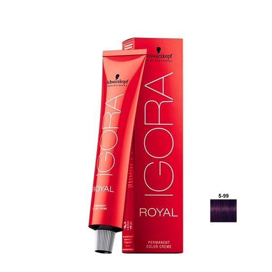 Imagem de Schwarzkopf Igora Royal HD 5.99 Castanho Claro Violeta Extra - 60g