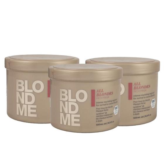 Imagem de Schwarzkopf Professional BlondMe Kit 3 Máscara 500ml