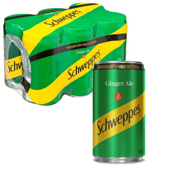 Imagem de Schweppes Ginger Ale Lata 220Ml (6 Latas)