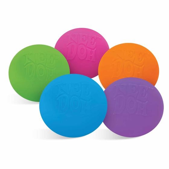 Imagem de Schylling NeeDoh O Groovy Glob! Squishy, Squeezy, Stretchy Stress Balls Green, Orange &amp Pink Complete Gift Set Party Bundle - 3 Pack