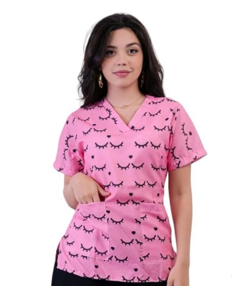 Imagem de Scrubs Blusa Feminino Designer de Sobrancelha ou Cílios