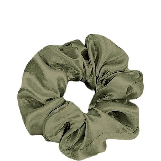 Imagem de Scrunchie Xuxinha de Cetim Verde Musgo