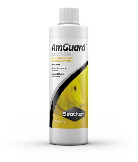Imagem de Seachem Amguard 250ml Remove Amonia E Cloro Do Aquário Água