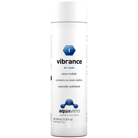 Imagem de Seachem aquavitro vibrance 350ml iodo e potassio p/ corais