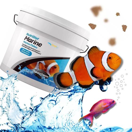 Imagem de Seachem Ração Nutridiet Marine Flakes Probiotics 500G