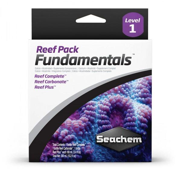 Imagem de Seachem reef pack fundamentals 3x 100ml - un