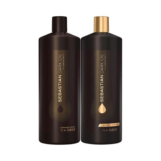 Imagem de Sebastian Dark Oil Shampoo 1000ml e Condicionador 1000ml