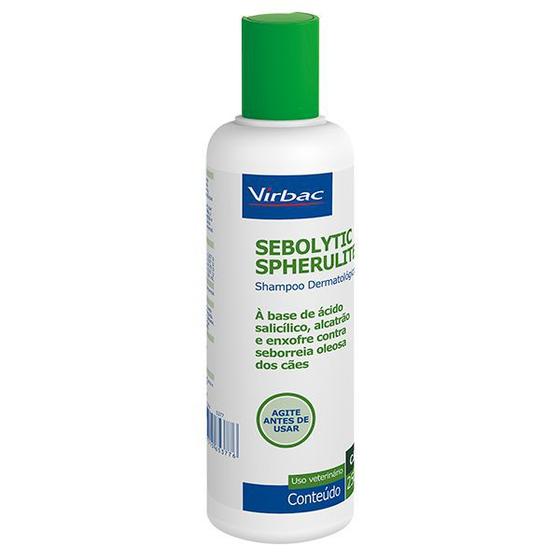Sebolytic Spherulites Shampoo Para Cães e Gatos Virbac Shampoo e