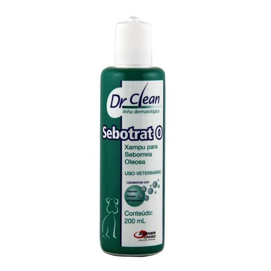 Imagem de Sebotrat O 200ml Shampoo Dermatológico Cães e Gatos Dr. Clean - Agener União