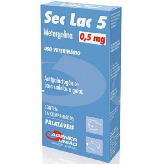 Imagem de Sec Lac 0.5 Mg Agener Tratamento Pseudociese 16 Comprimidos - Agener União