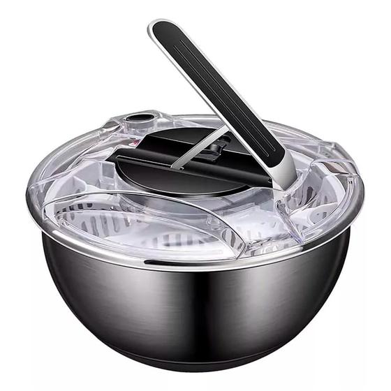 Seca Salada Centrifuga Secador De Folhas E Verduras 28cm Mimo Style Com Bowl De Aço Inox 3,5 Litros Menor preço em Seca Salada Centrifuga Secador De Folhas E Verduras 28cm Mimo Style Com Bowl De Aço Inox 3,5 Litros