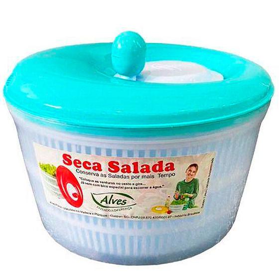 Imagem de Seca Saladas Centrífuga Secador De Folhas Verduras Grande 4,5 L